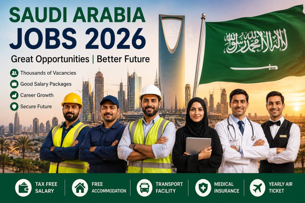 Saudi Arabia Jobs 2026 – Best Opportunities for Foreign Workers in Gulf Countries